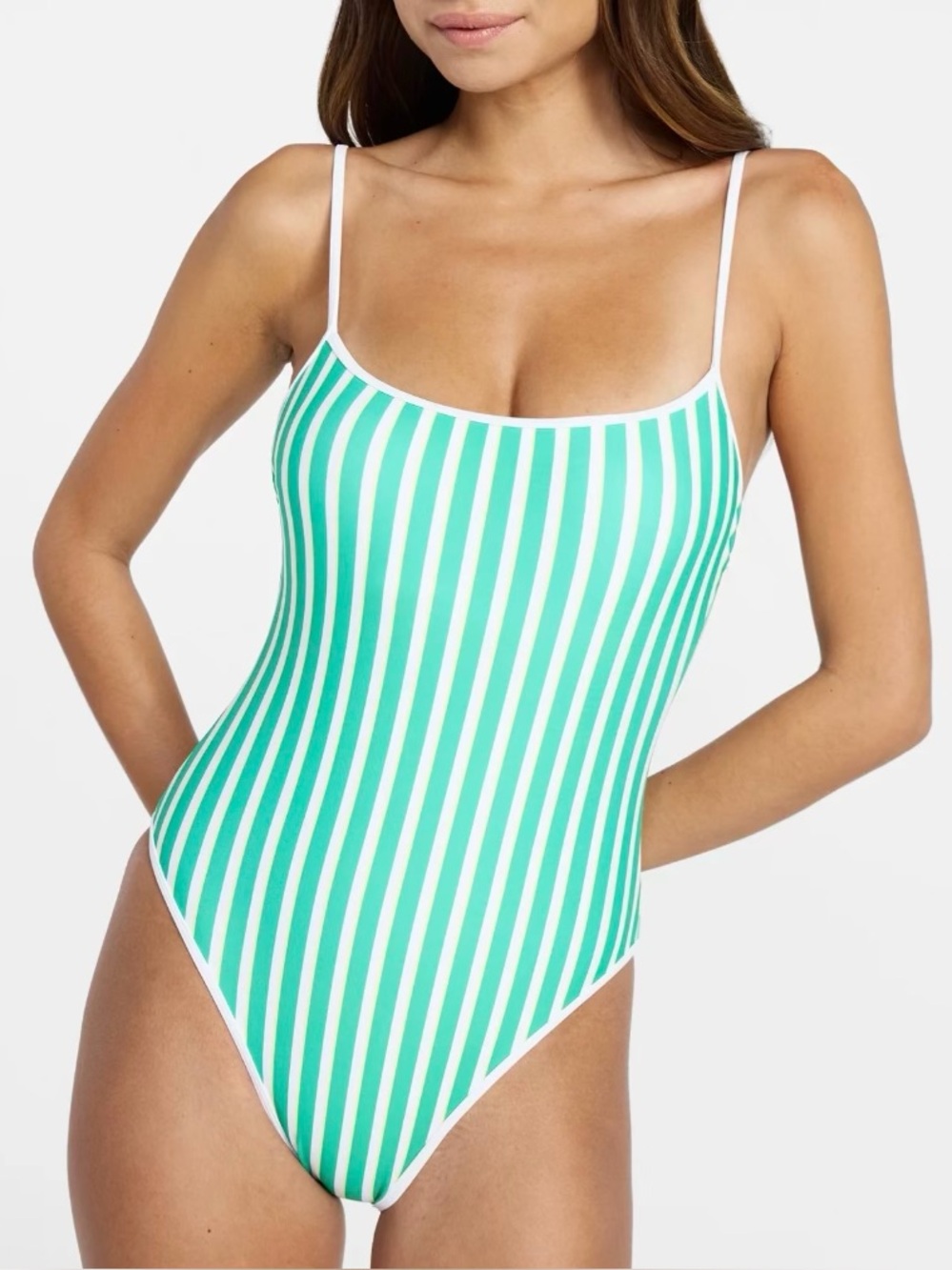 Sporty Stripe One Piece Swimsuit